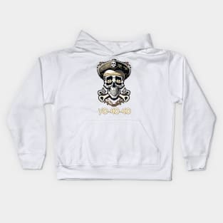 Yo-Ho-Ho Pirate Skull - Raise the Jolly Roger Kids Hoodie